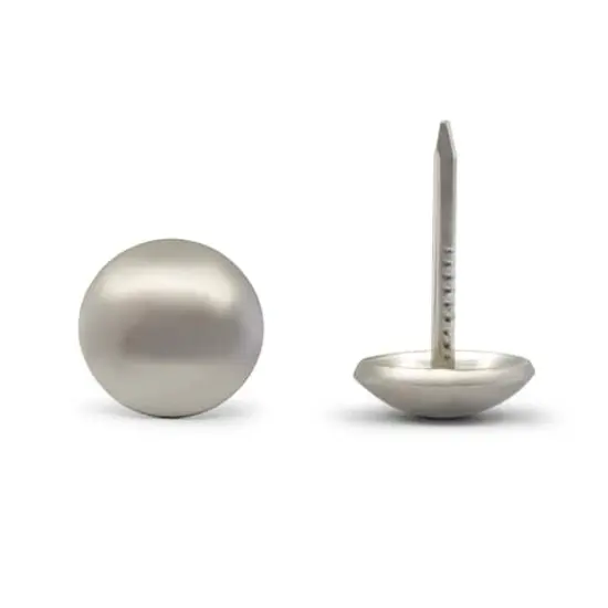 Dritz&reg; Home 7/16" Brushed Nickel Smooth Decorative Nails, 300ct. {3}