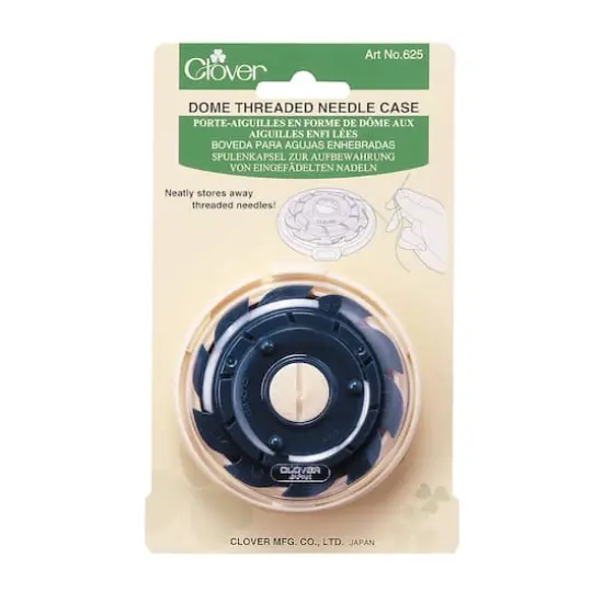 Clover 3" Dome Threaded Needle Case {1}