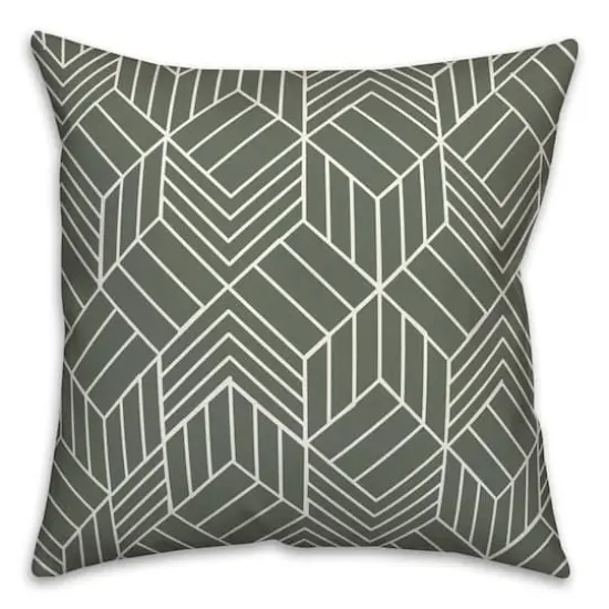 Hatch Chevron Indoor/Outdoor Pillow Sage {1}