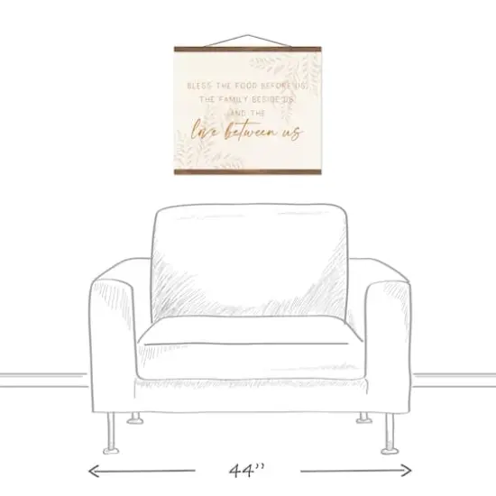 Fall Love Between Us Teak Hanging Canvas {4}