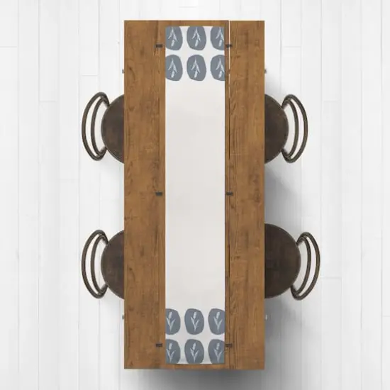 72" Wheat Branch Blob Poly Twill Table Runner {4}