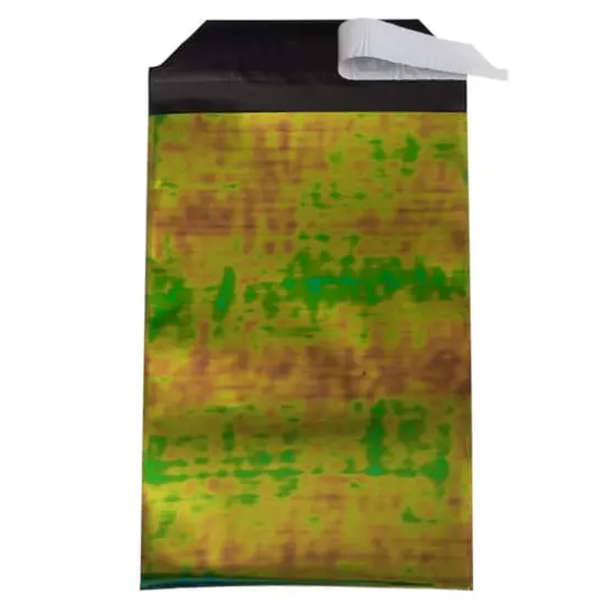 JAM Paper 5.25" x 8" Open End Foil Envelopes, 25ct. Green Metallic {4}