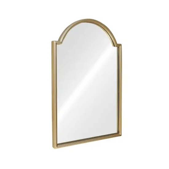 16" x 24" Scalloped Arch Wall Mirror in Gold Metal Frame by Ashland&reg; {7}