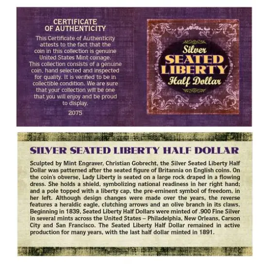 Seated Liberty Silver Half Dollar {3}