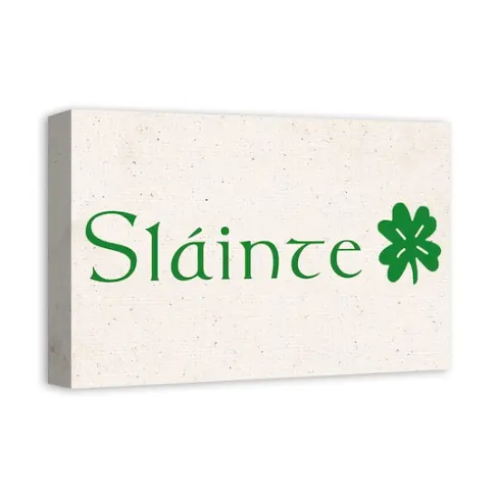 Slainte 18" x 12" Canvas Wall Art {3}