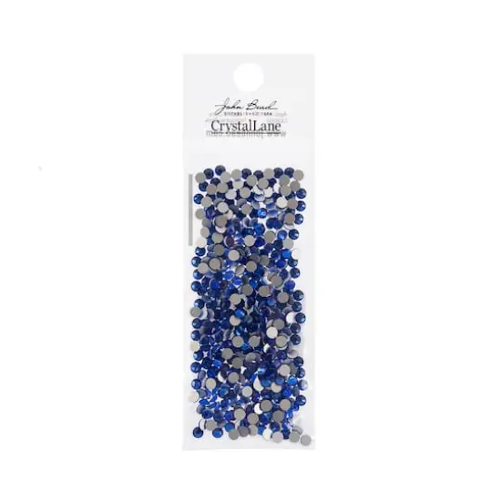 John Bead Crystal Lane SS12 Glass Round Flatback Rhinestones, 432ct. Sapphire {4}