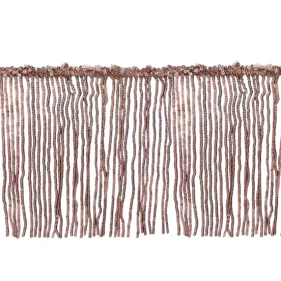 6.5" Sequin Fringe Trim by Celebrate It&reg; Light Pink {1}
