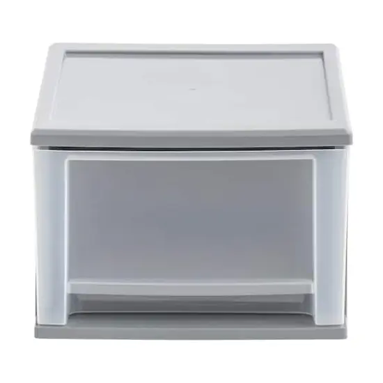 Iris&reg; 17qt. Gray Stacking Drawer, 3 Pack {8}