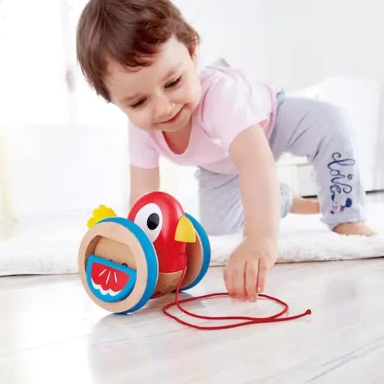 Hape Baby Bird Pull-Along Wooden Toddler Toy {6}