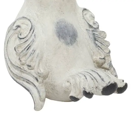 Tan Stone Country Garden Bird Sculpture Set {8}