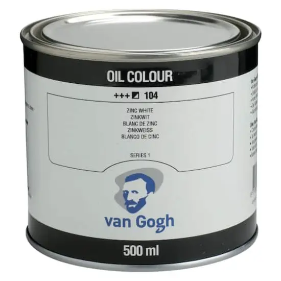 Van Gogh Oil Colour Paint, 500mL Zinc White {1}