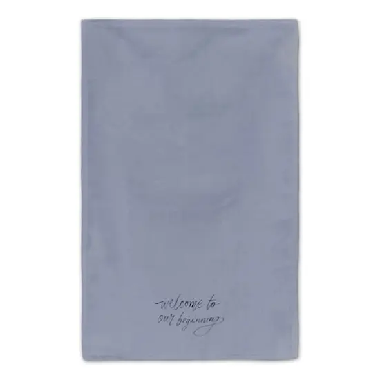 Welcome to Our Beginning Tea Towel Set Blue {5}