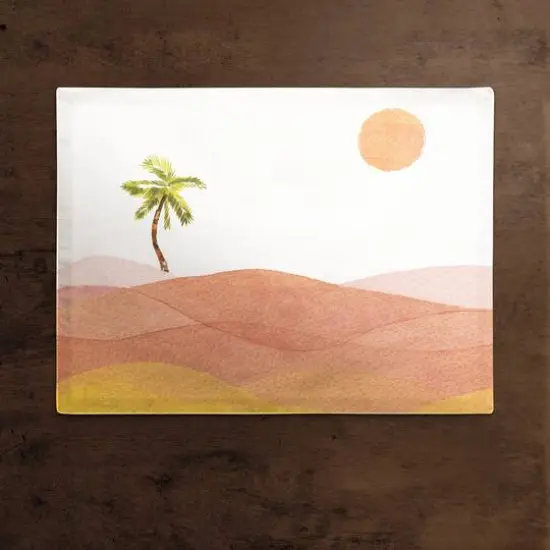 Watercolor Desert 18" x 14" Cotton Twill Placemat {3}