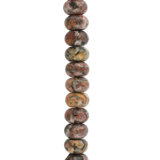 Leopard Jasper Rondelle Beads, 8mm by Bead Landing&trade; {1}