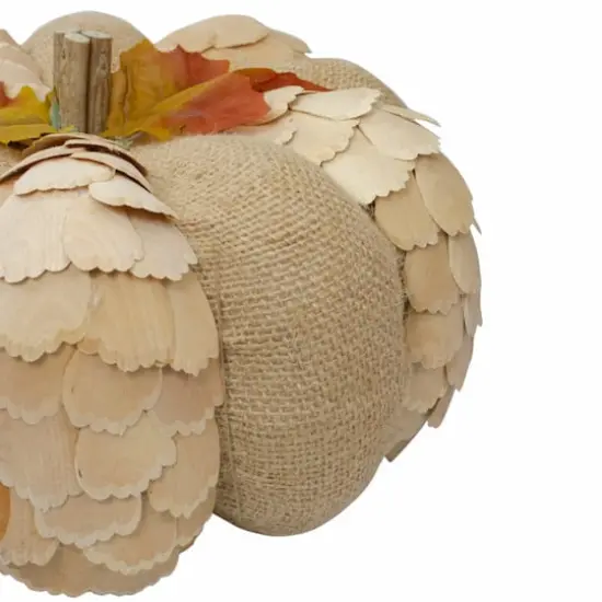9" Brown Autumn Harvest Tabletop Pumpkin {4}