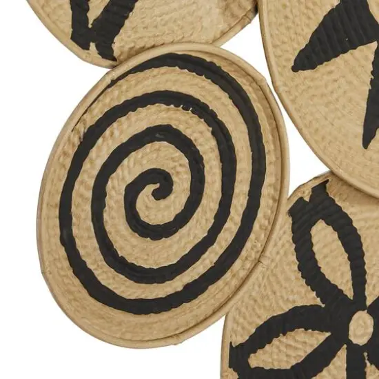 Tan & Black Iron Eclectic Wall Decoration {5}