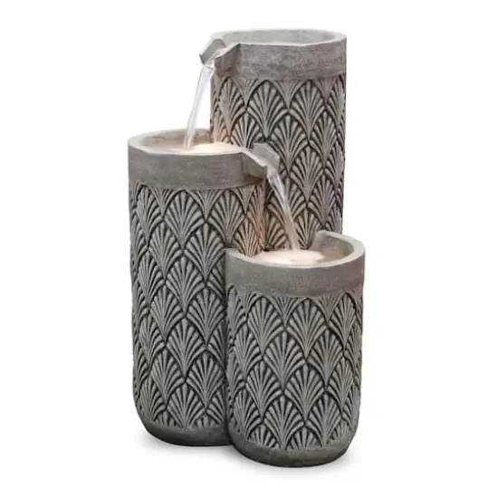 2ft. Stone Cascading Bowl Fountain {1}