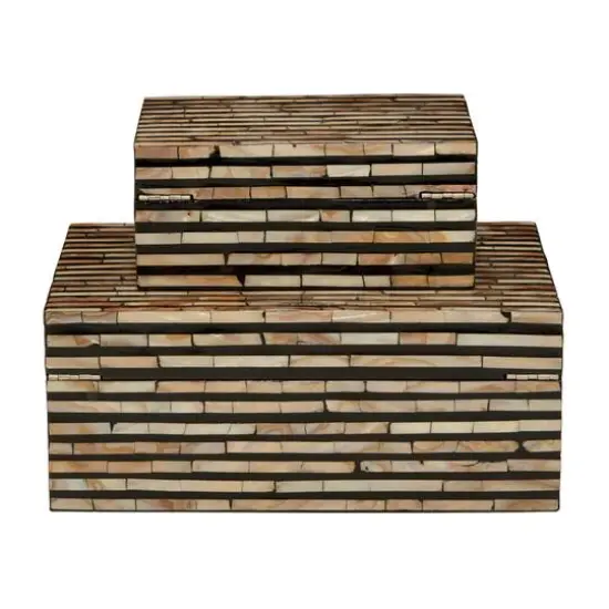 Black Mother of Pearl Coastal Box Set {9}