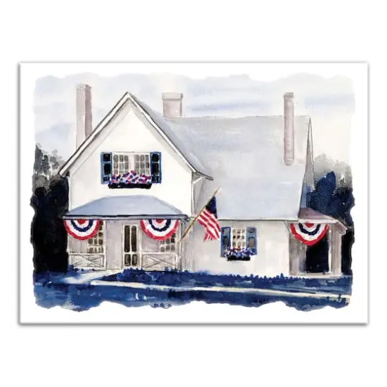 All American Home Canvas Wall Art {1}