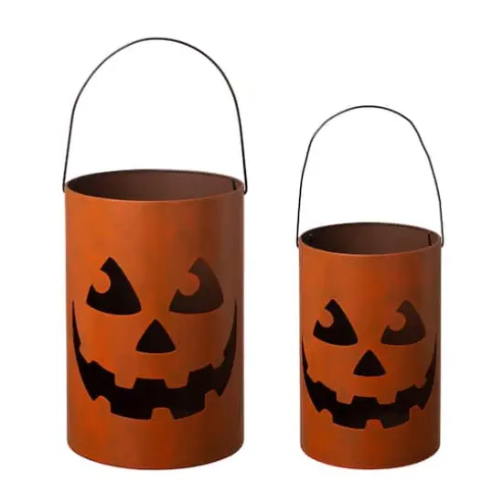 GlitzHome&reg; Halloween Jack-O-Lantern Set {1}