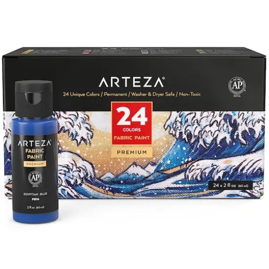 Arteza&reg; 24 Color Fabric Paint Set {1}