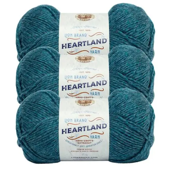3 Pack Lion Brand&reg; Heartland&reg; Solid Yarn Bryce Canyon {2}