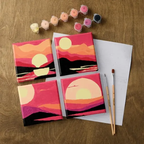 Sunsets Paint-by-Number Gallery Mini Kit by Artist's Loft&reg; {1}