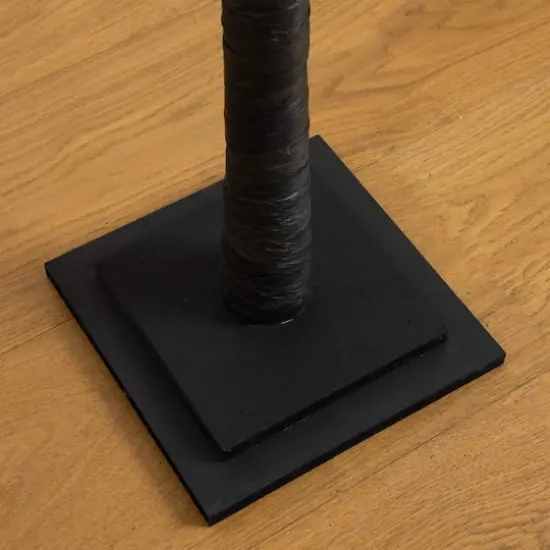 8ft. Pre-Lit Halloween Deluxe Black Twig Artificial Tree with 216 Orange & Purple LED Lights {8}