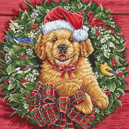 Letistitch Christmas Puppy Counted Cross Stitch Kit {1}