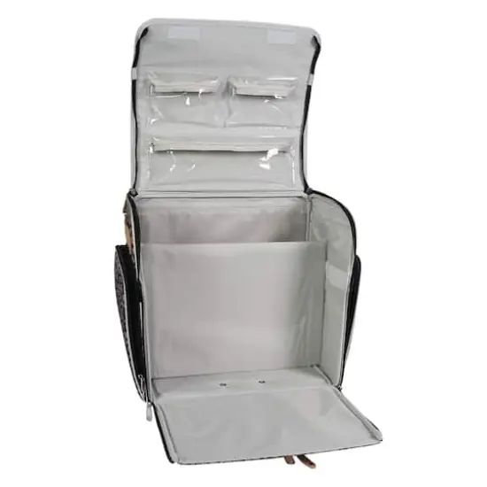 Everything Mary Floral Deluxe Collapsible Rolling Craft Bag {5}