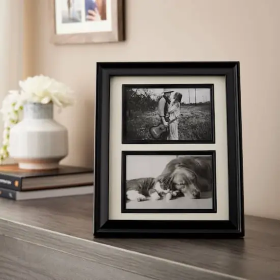 Expressions&trade; 2 Opening Collage Frame by Studio D&eacute;cor&reg; Black {4}