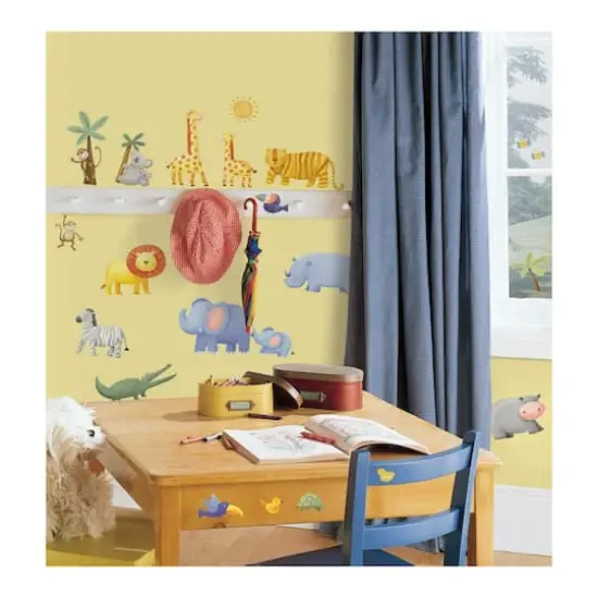 RoomMates Jungle Adventure Peel & Stick Wall Decals {4}