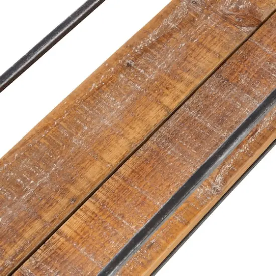 Honey Can Do Floating Decorative Metal & Wood Wall Shelves Set {9}