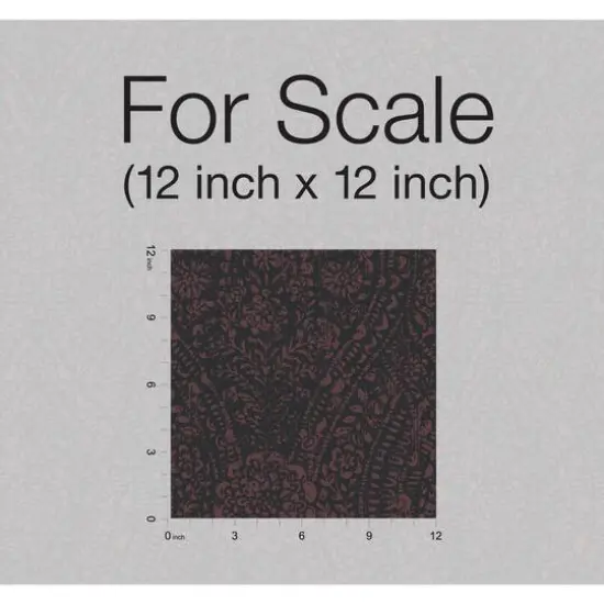 RoomMates Ornate Ogee Peel & Stick Wallpaper Purple and Black {8}