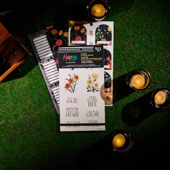 The Classic Happy Planner&reg; Dark Garden Sticker Book {6}