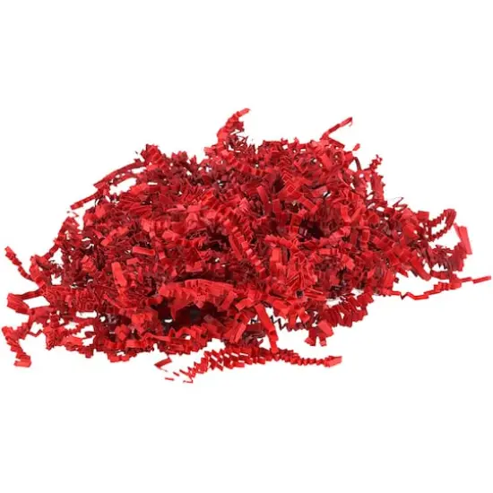 JAM Paper Crinkle Cut Shred Tissue Paper, 2oz. Red {1}