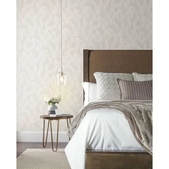 RoomMates Acceleration Peel & Stick Wallpaper Taupe and Beige {5}