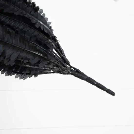 48in. Artificial Halloween Black Boston Fern - Set of 2 {5}