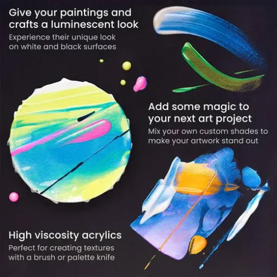 Arteza&reg; Dreamer Tones Iridescent Acrylic Paint Set {6}