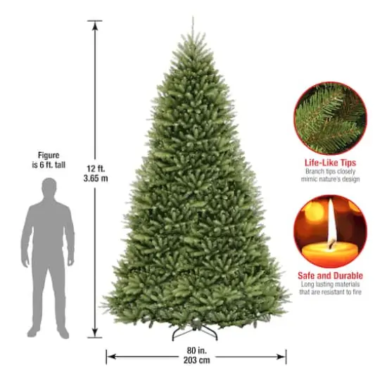 12 ft. Unlit Dunhill&reg; Fir Full Artificial Christmas Tree {6}