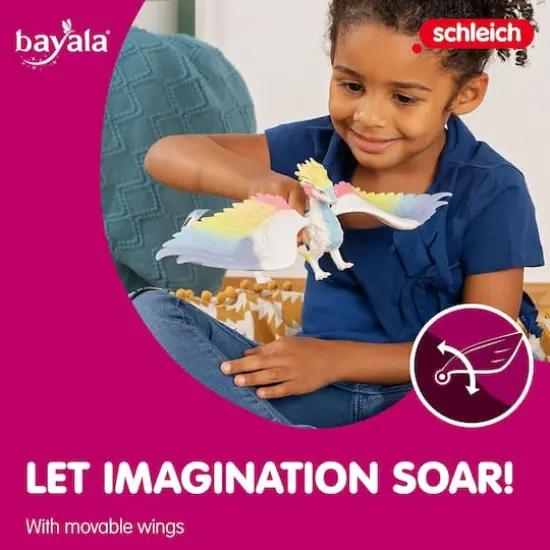 schleich&reg; Bayala&reg; Rainbow Dragon Collectible Figurine with 13" Wingspan {6}