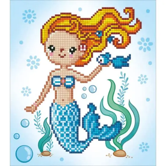 Diamond Dotz&reg; Beginner Sweet Swimmer Diamond Painting Kit {1}