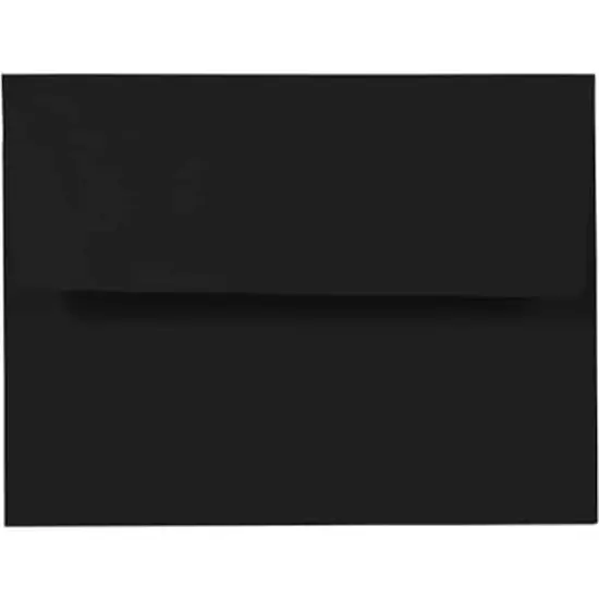 JAM Paper 4.375" x 5.75" Premium Invitation Envelopes, 50ct. Smooth Black {1}