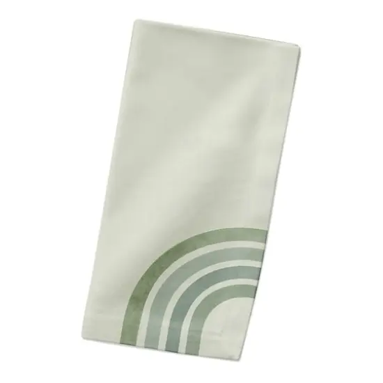 Green Rainbow 10" x 10" Cotton Twill Napkin {3}