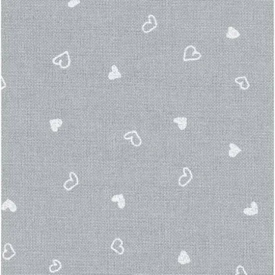 Zweigart&reg; Murano Gray Printed Hearts Precut 32 Count Premium Fabric, 18" x 27" {1}