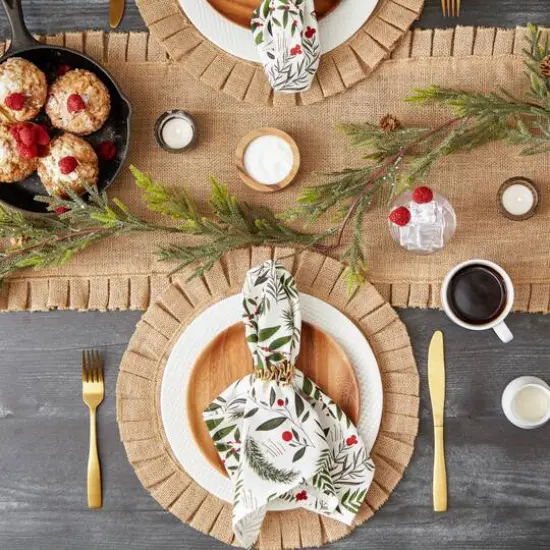 DII&reg; Holiday Sprigs Printed Napkin Set, 6ct. {6}