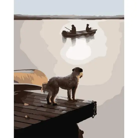 8" x 10" Fishing Paint-by-Number Kit by Artist's Loft&reg; {1}