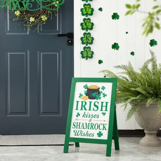 Glitzhome&reg; 24" St. Patrick'sWooden Porch Sign {3}