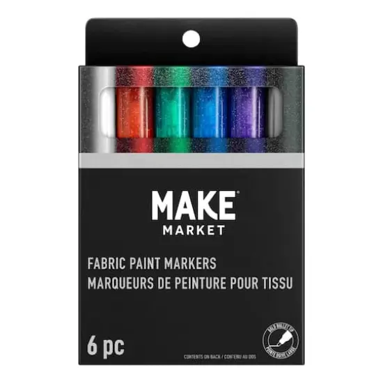 Glitter Fabric Paint Marker Set by Make Market&reg; {5}