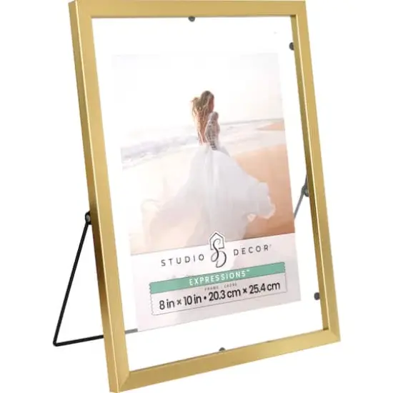 Expressions&trade; 8" x 10" Float Frame by Studio D&eacute;cor&reg; Gold {3}